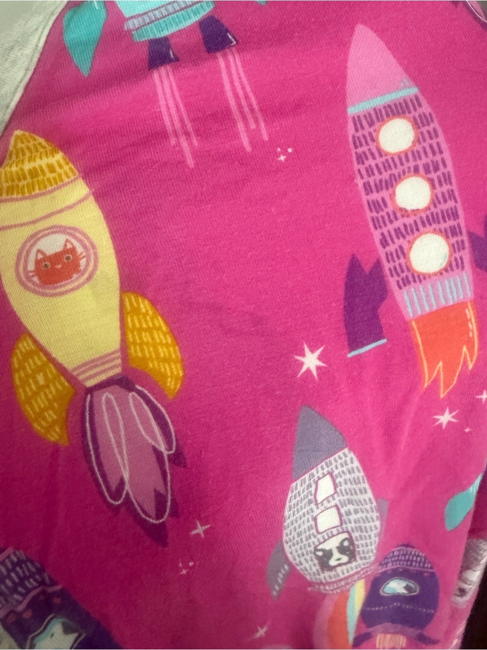Little Sleepies Rocketship Mom Pjs Set Size Large - Picture 3 of 5